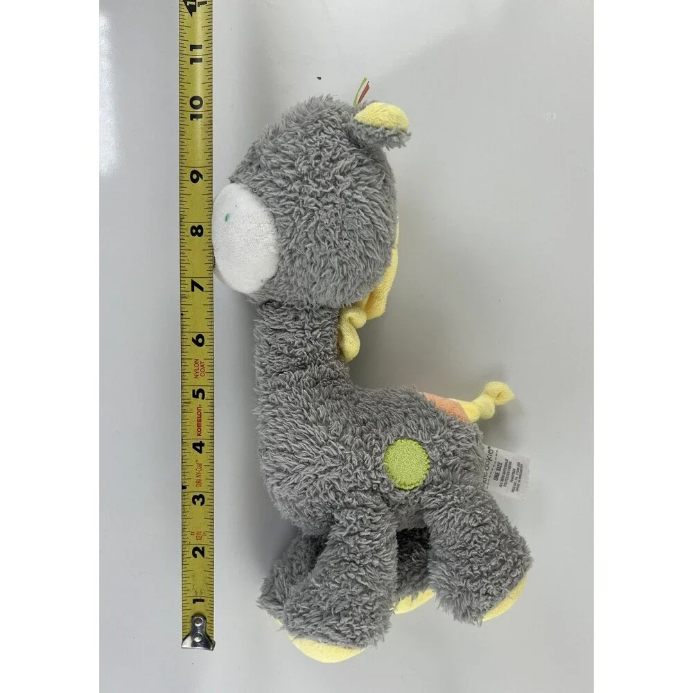Okie Dokie Gray & Yellow Soft Plush 10